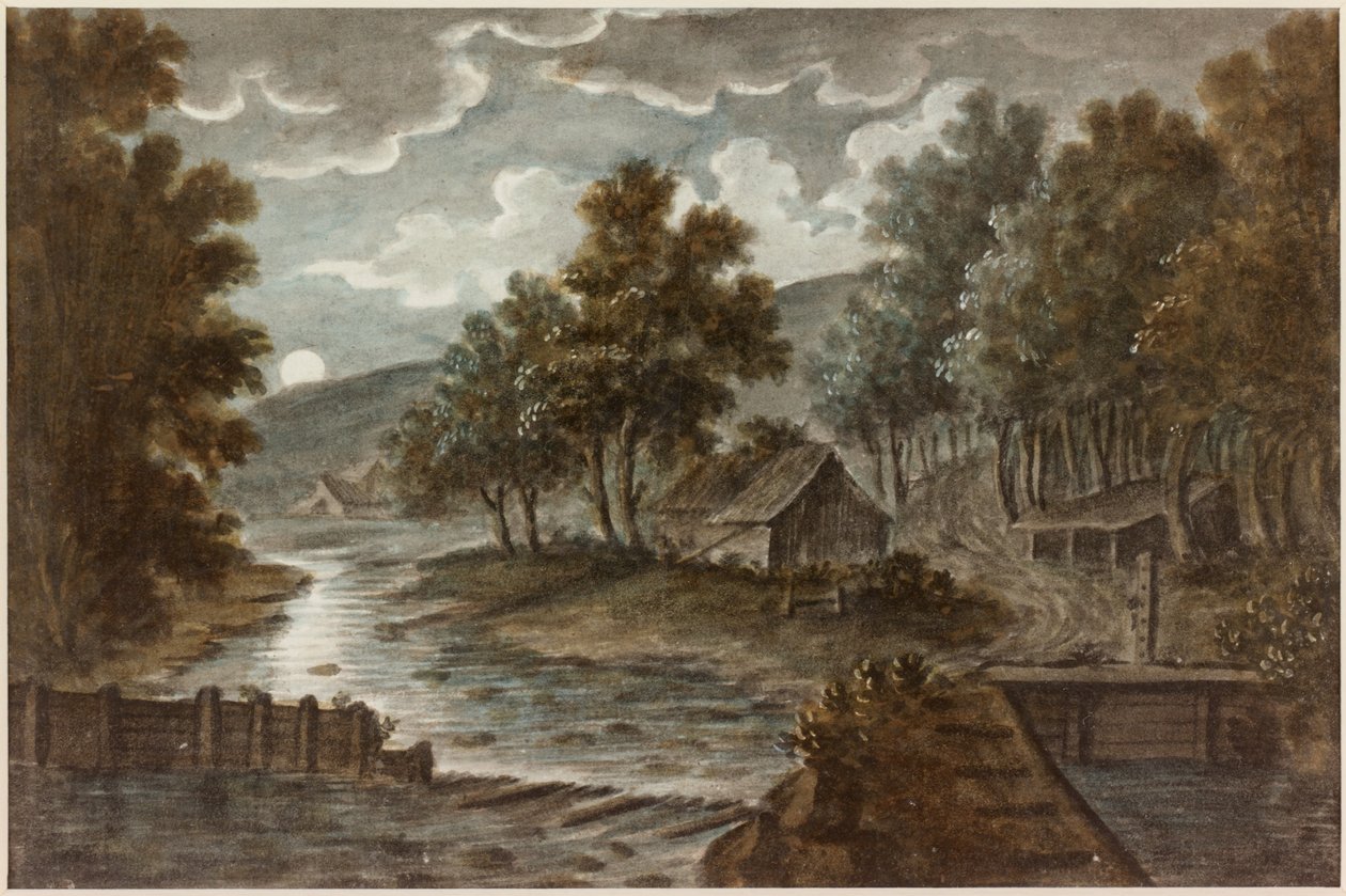 Blackburn nära Ravensworth (penna och akvarell på papper) av William Beilby