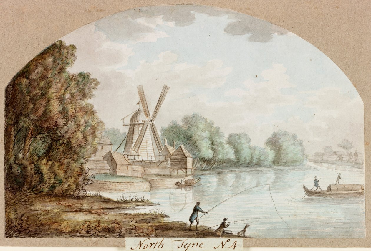 North Tyne nr. 4 (penna och akvarell på papper) av William Beilby