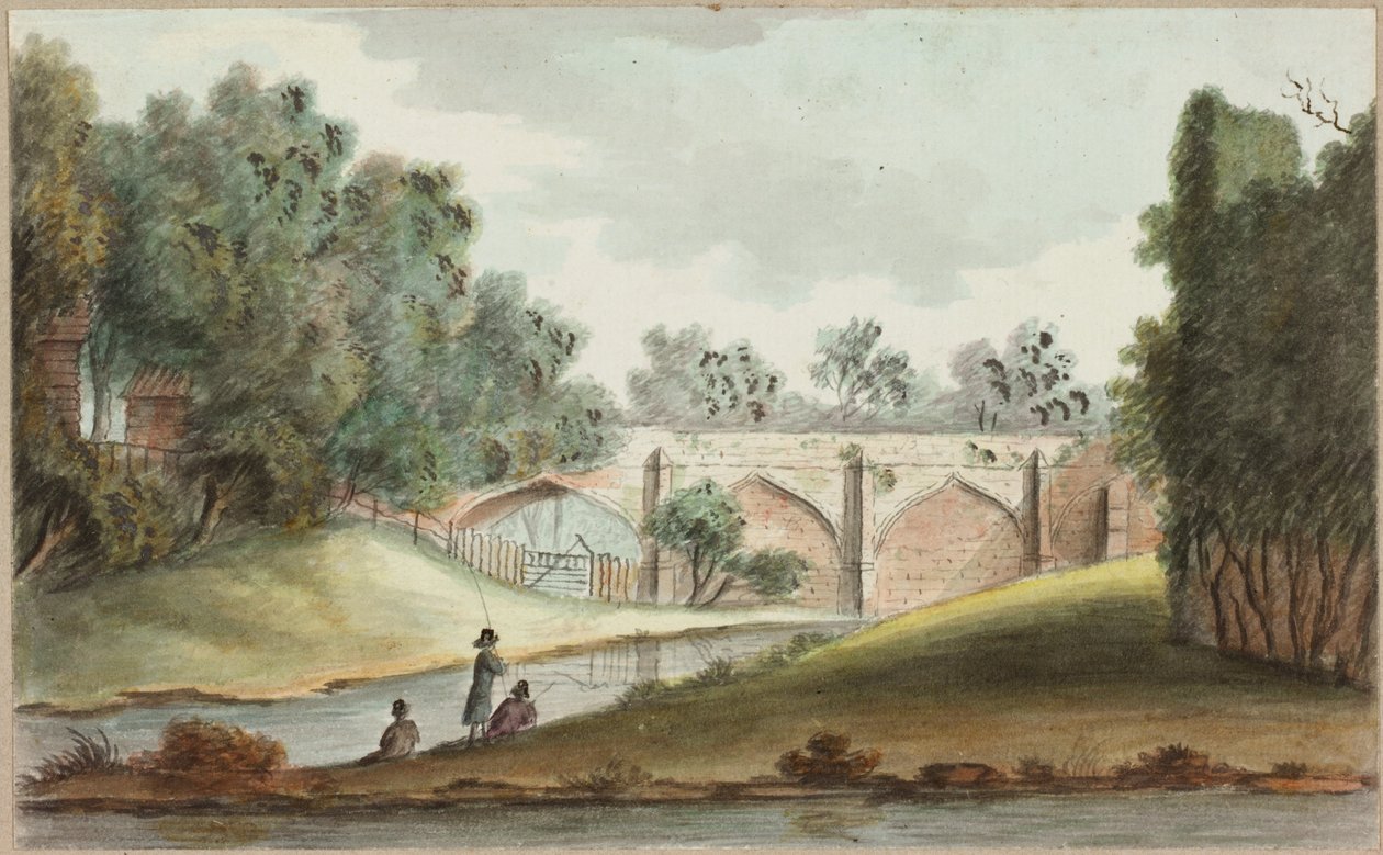Northumberland View (penna och akvarell på papper) av William Beilby