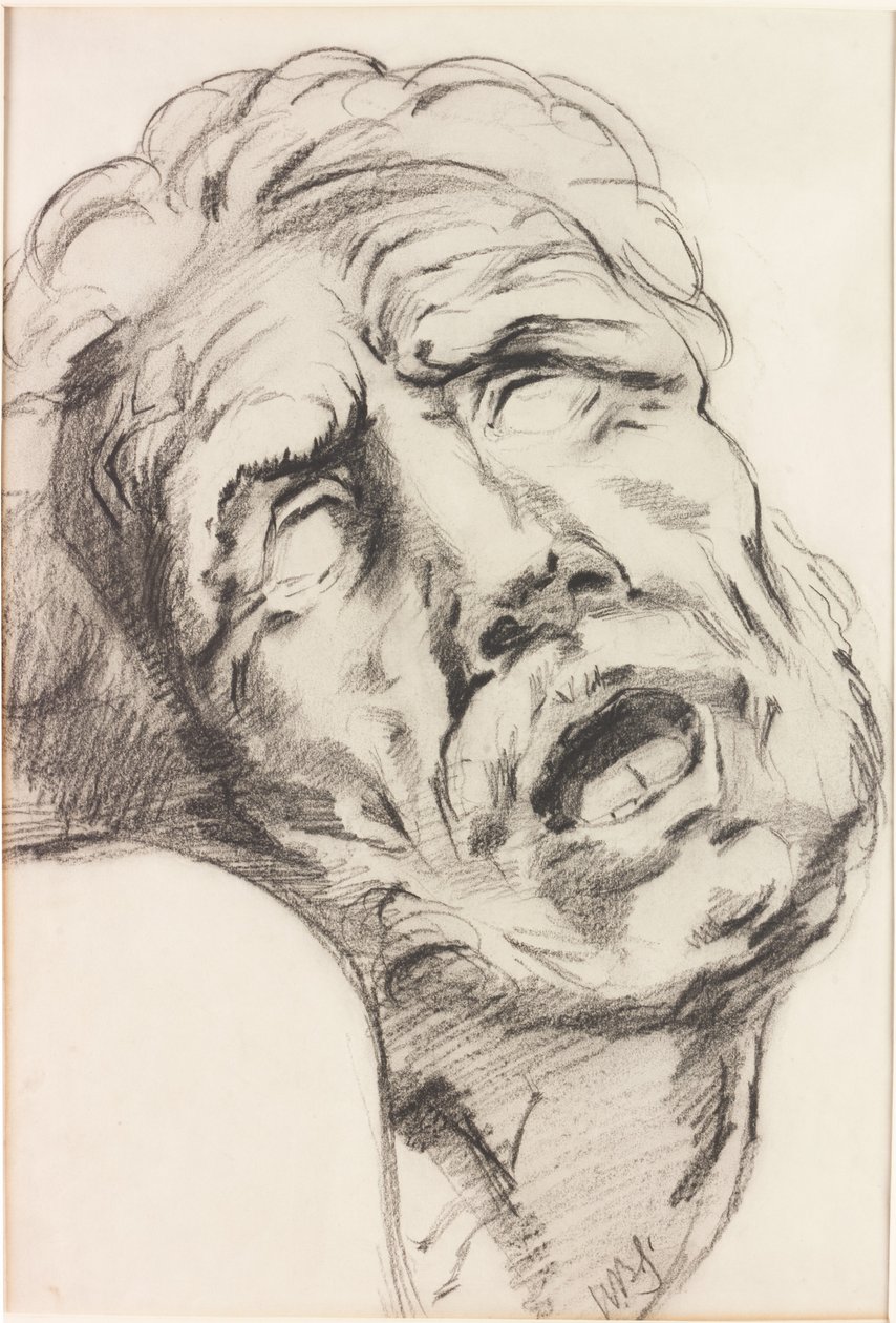 Akut smärta (kol på papper) av William Bell Scott