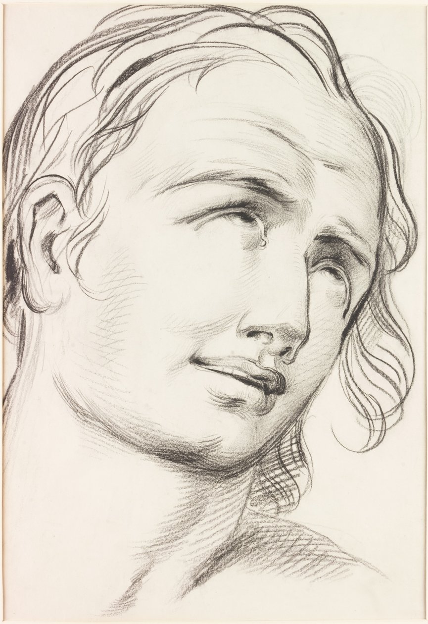 Ecstatic Admiration (kol på papper) av William Bell Scott