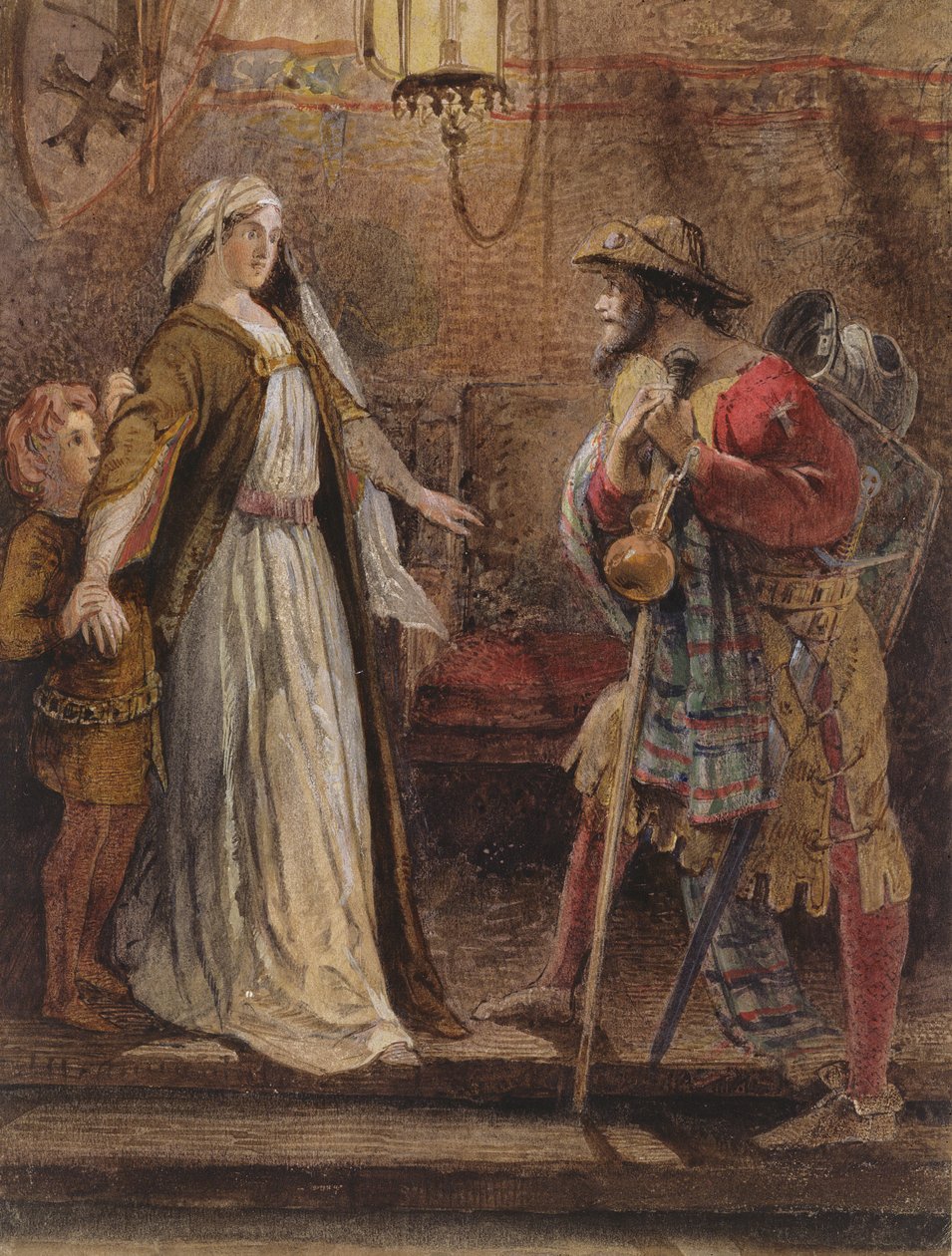 Återkomst från det långa korståget, 1861 av William Bell Scott