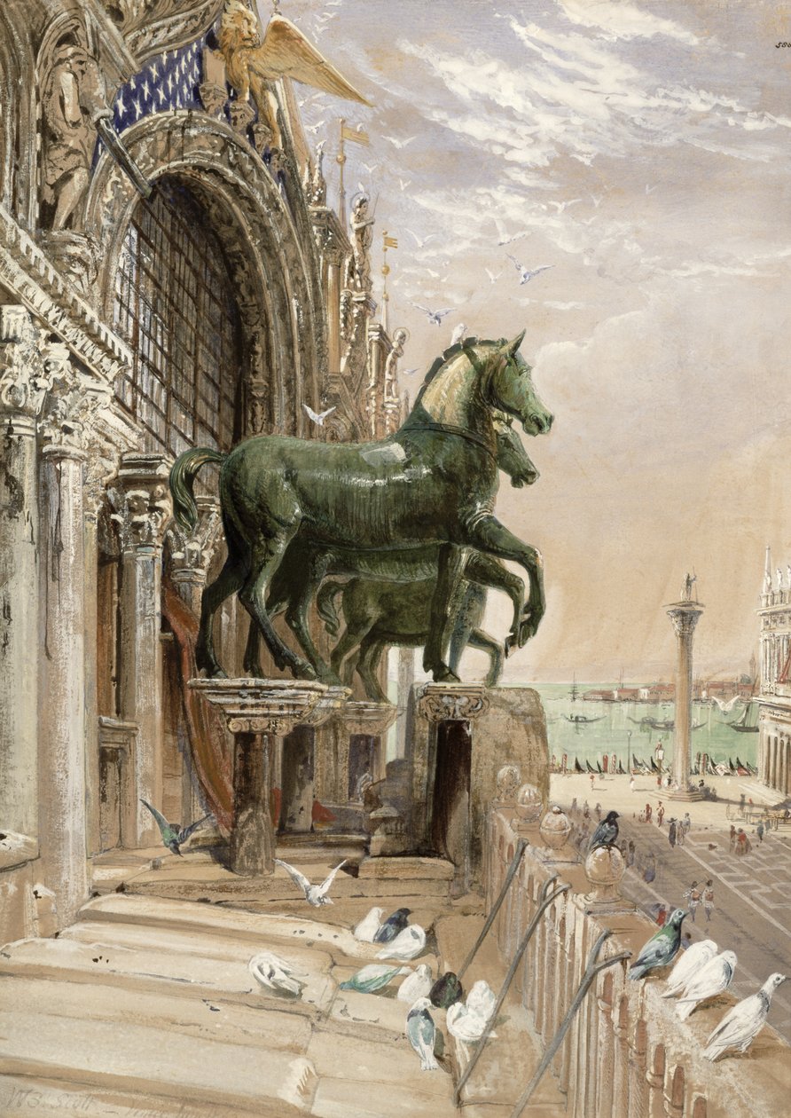 Övre delen av fasaden på Markuskyrkan, 1862 av William Bell Scott