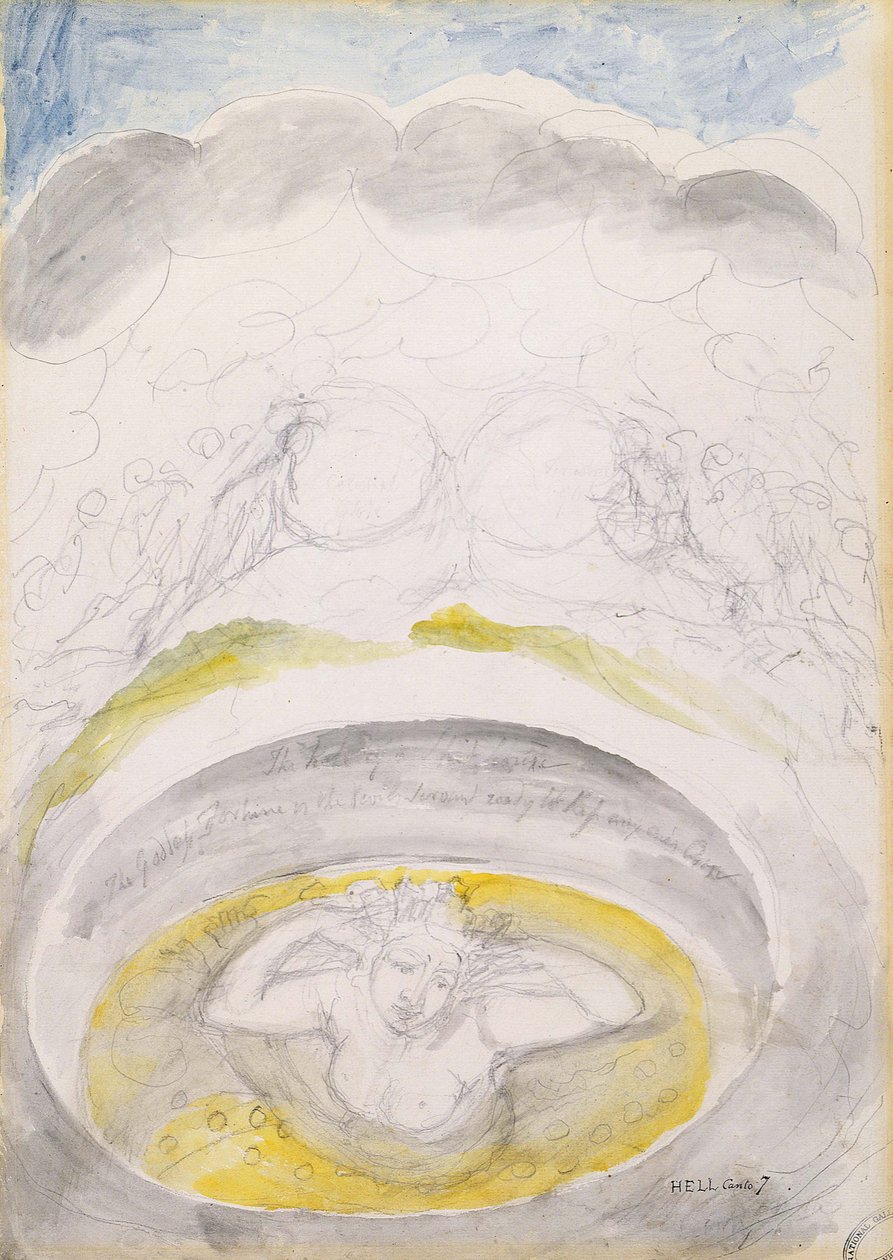  Illustrations to Dantes Divine  av William Blake