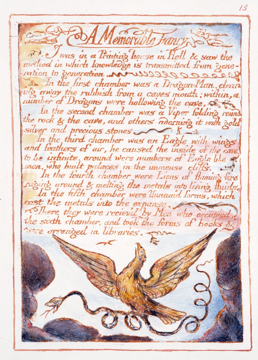 A Memorable Fancy, text och illustration från 