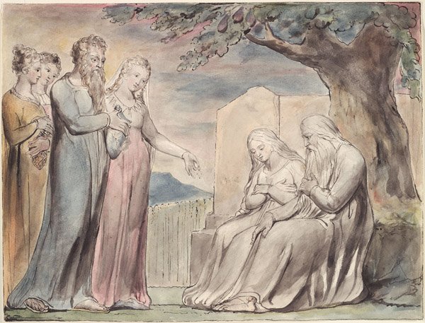 Blake Book of Job Linell  av William Blake