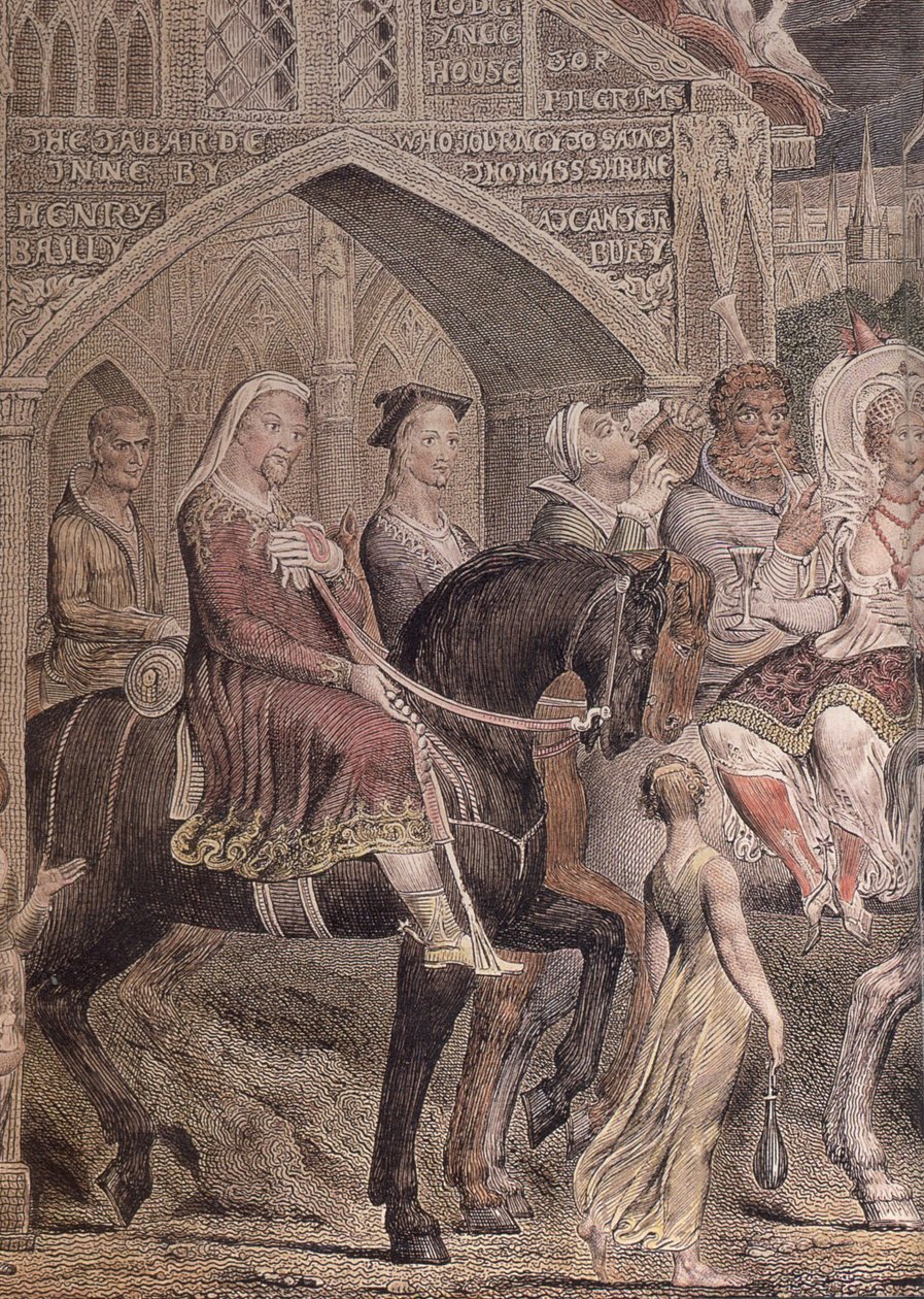 Blake-Cant-pilgrimer-detalj-b Chaucer av William Blake