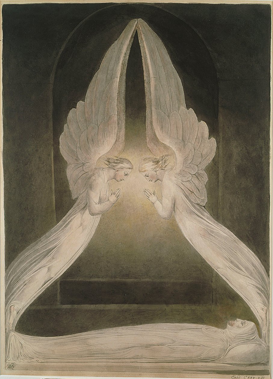 Christ in the Sepulchre, Guarded by Angels av William Blake