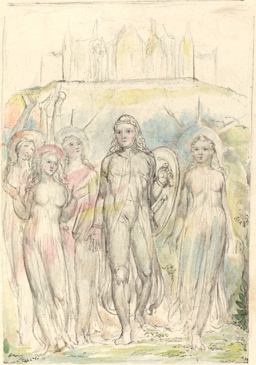 Christian with the Shield of Faith av William Blake