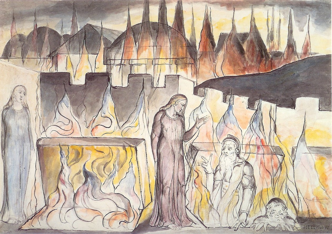 Dante Hell  av William Blake