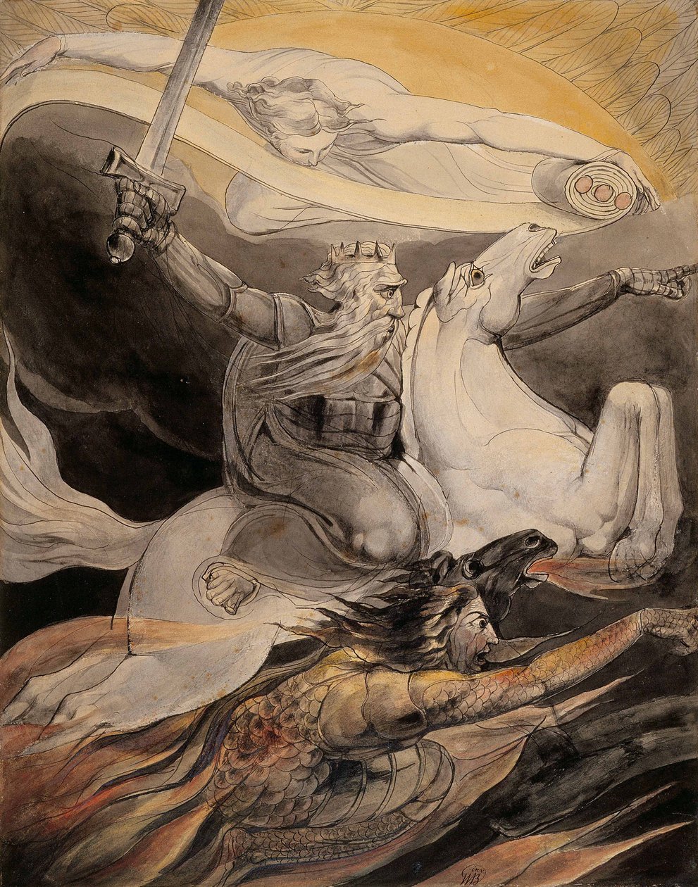 Death on a Pale Horse av William Blake