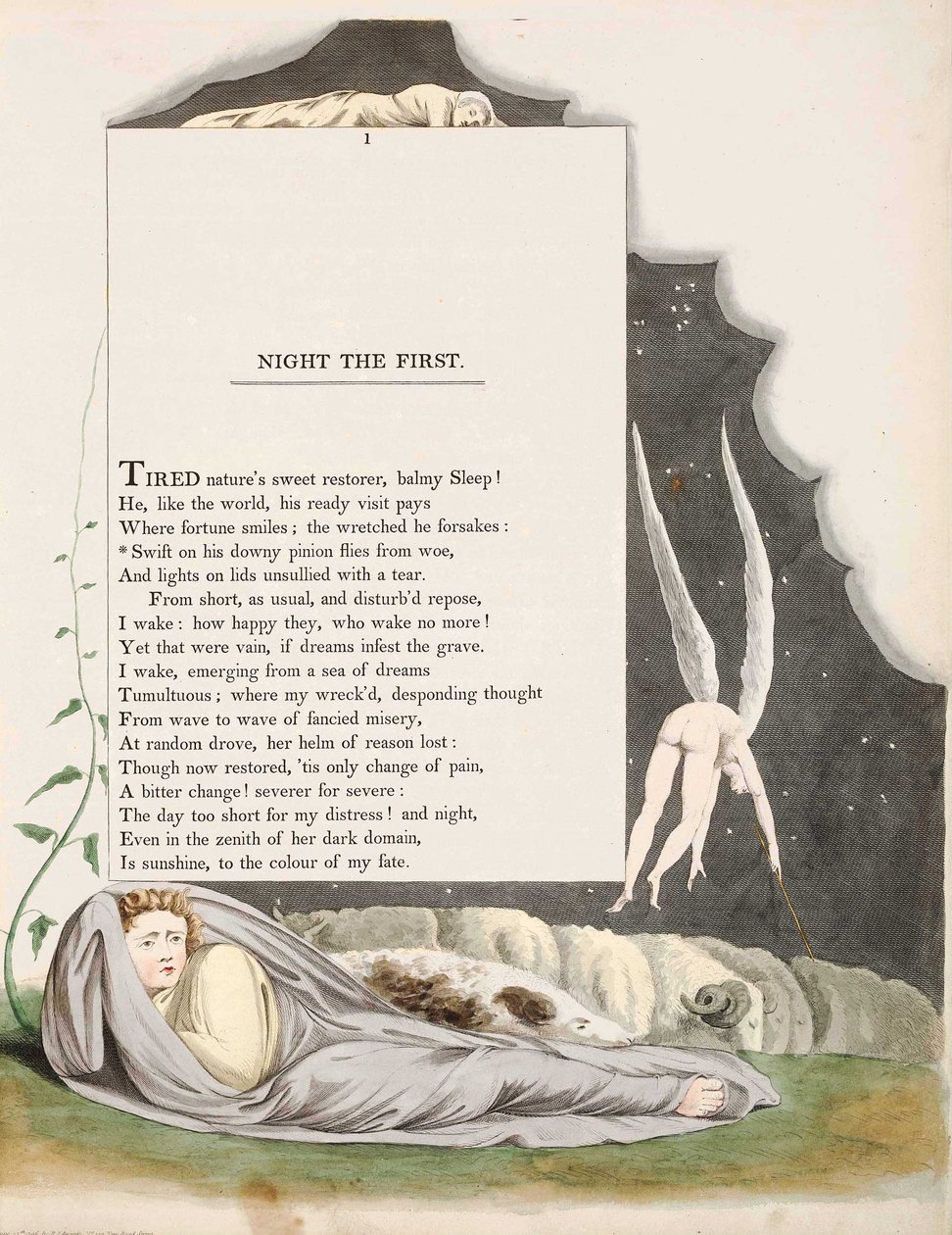Edward Young Night Thoughts av William Blake