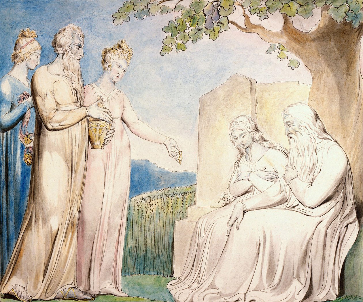 Every Man Also Gave Him a Piece of Money av William Blake