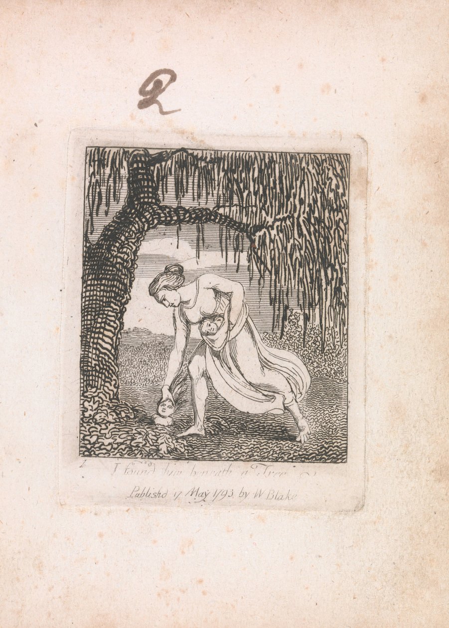 För barn. Paradisets portar, platta 3, jag hittade honom under ett träd av William Blake