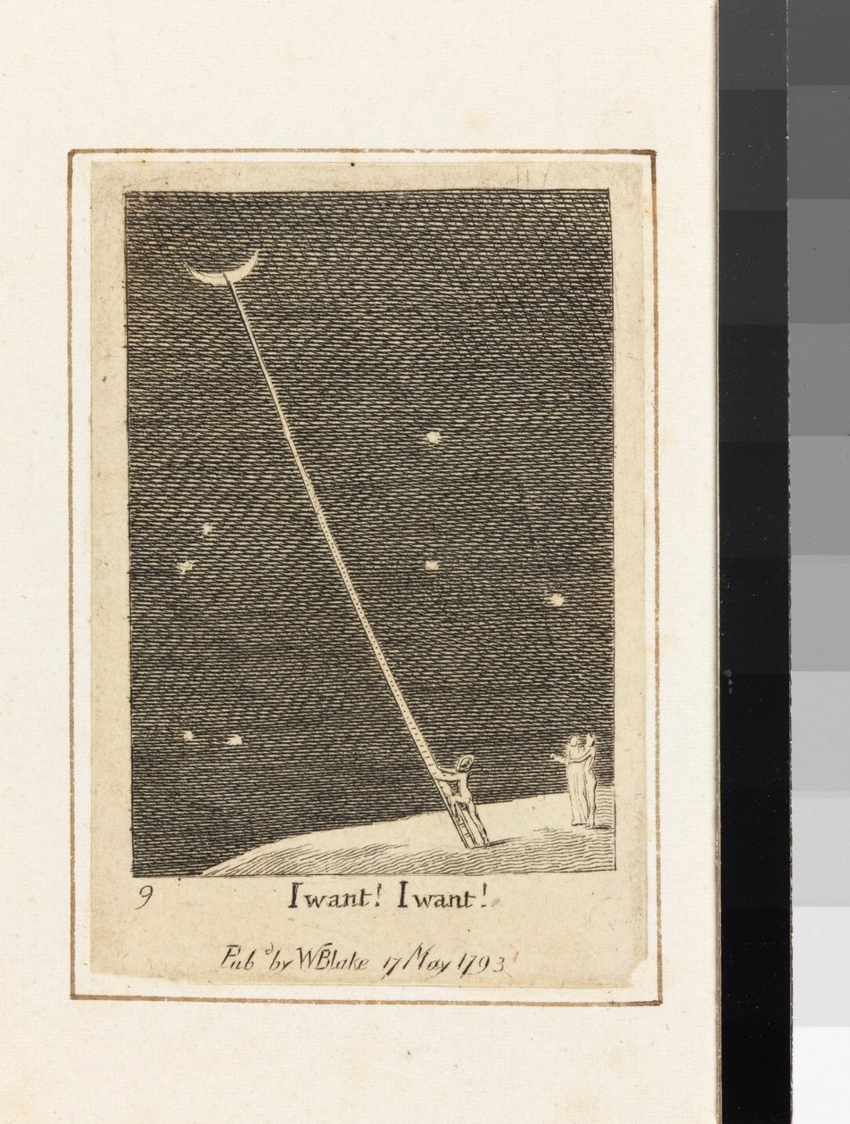 Jag vill! I Want!, från For the Sexes: The Gates of Paradise, 1793 (linjegravyr) av William Blake
