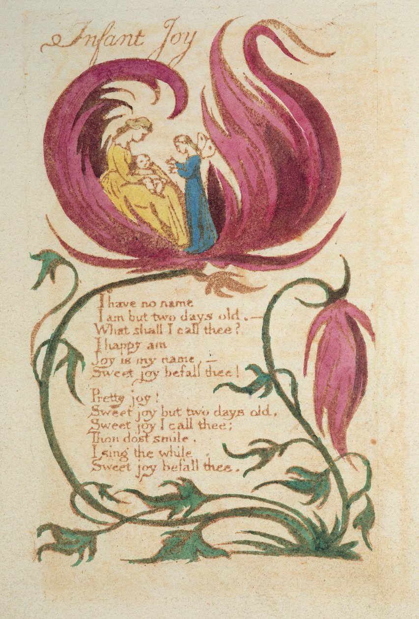Infant Joy, från Songs of Innocence, publicerad 1789 av William Blake