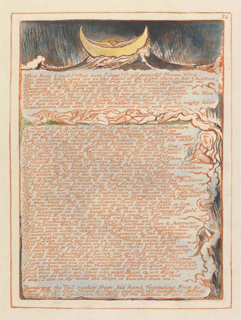 Jerusalem, tallrik 24, av William Blake