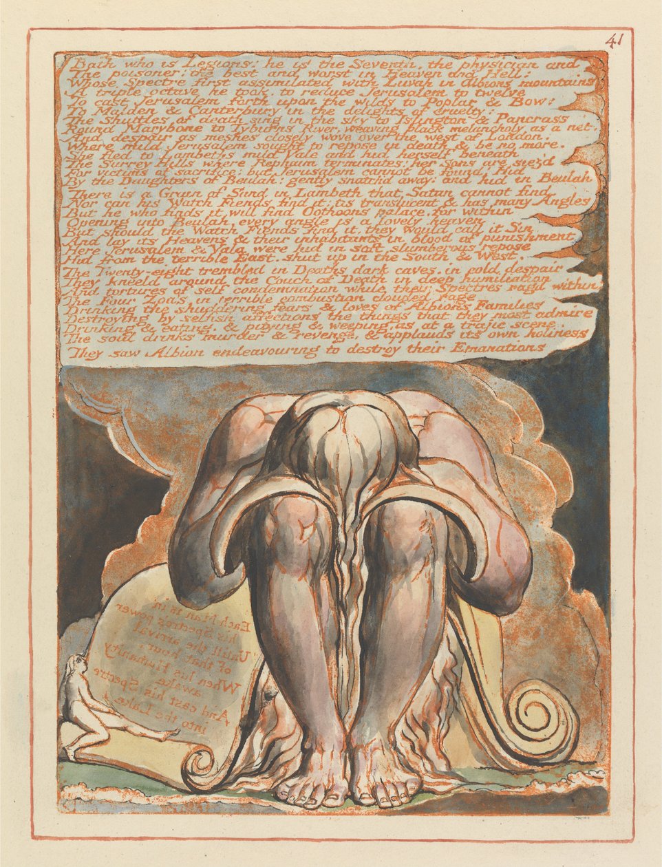 Jerusalem, tallrik 41, av William Blake
