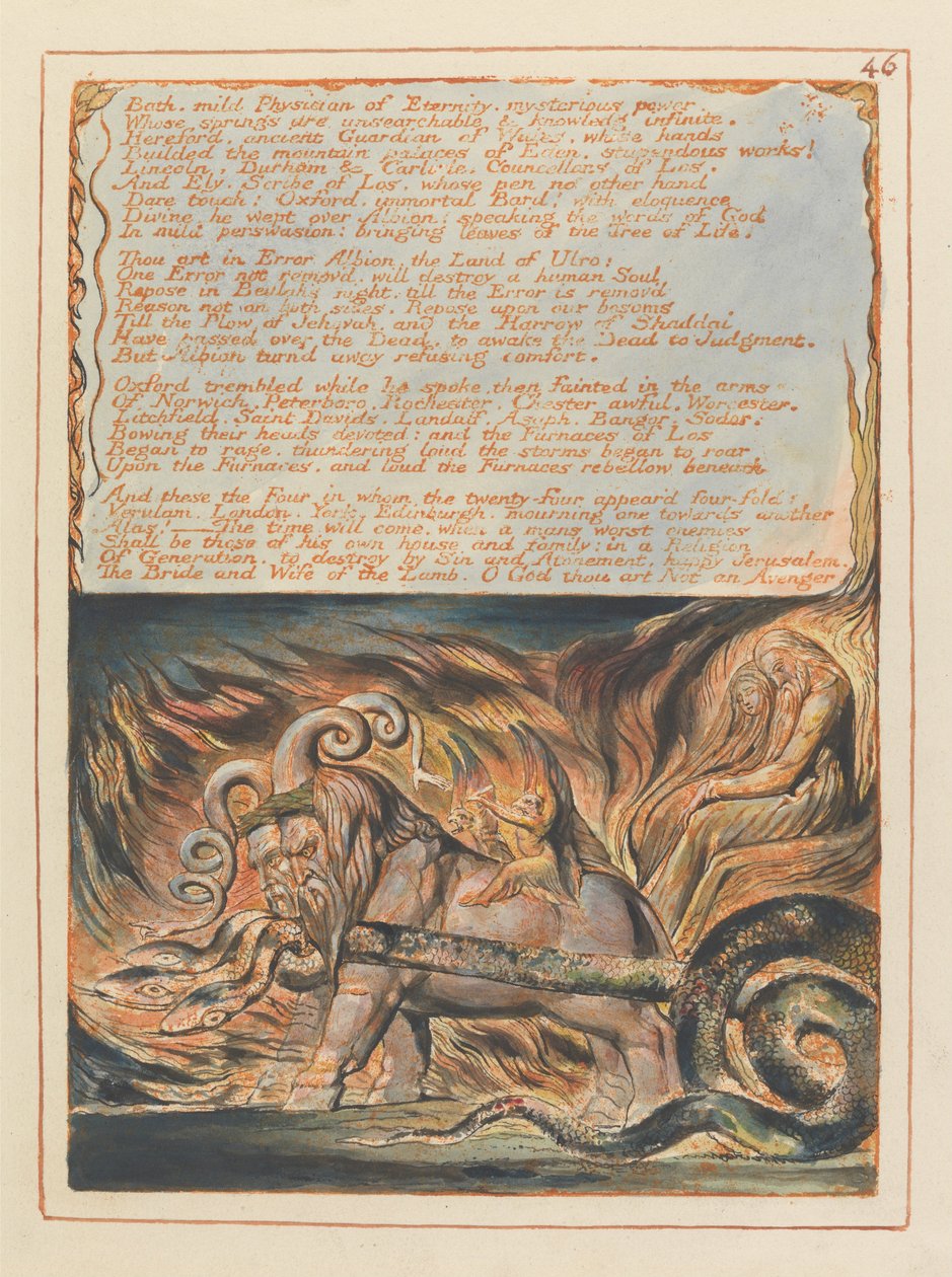 Jerusalem, tallrik 46, av William Blake