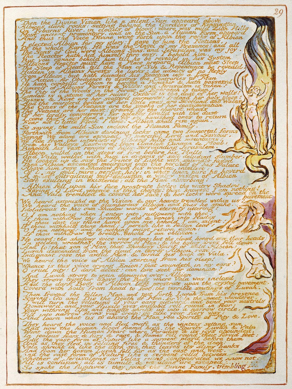 Jerusalem Emanation of the Giant Albion av William Blake