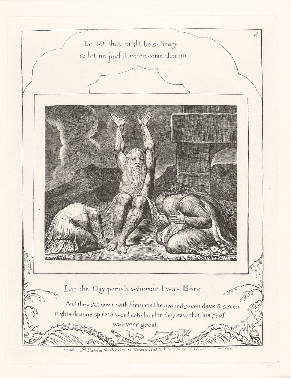 Låt dagen förgås då jag föddes, 1825 av William Blake
