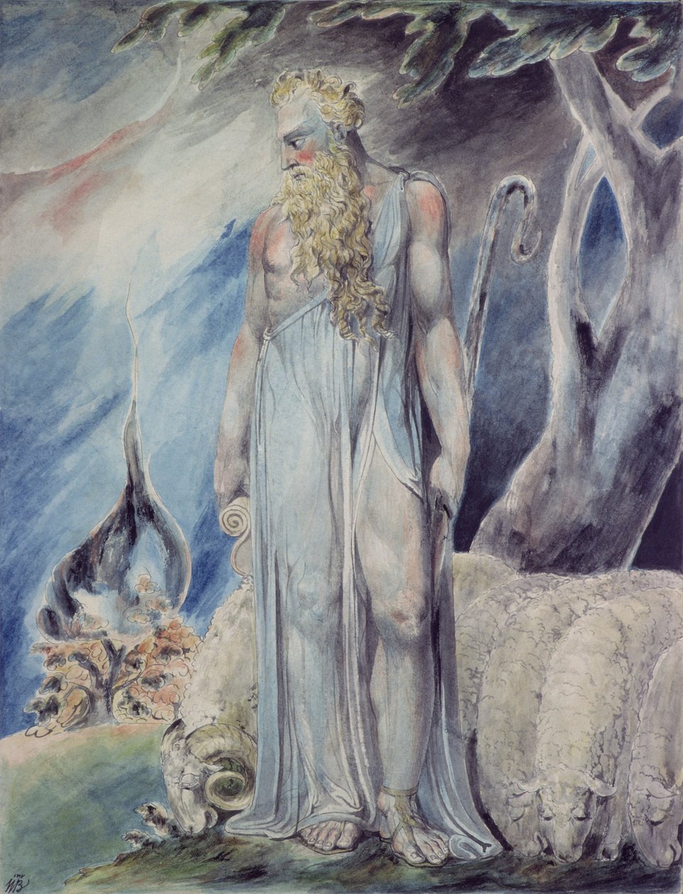 Moses och den brinnande busken av William Blake