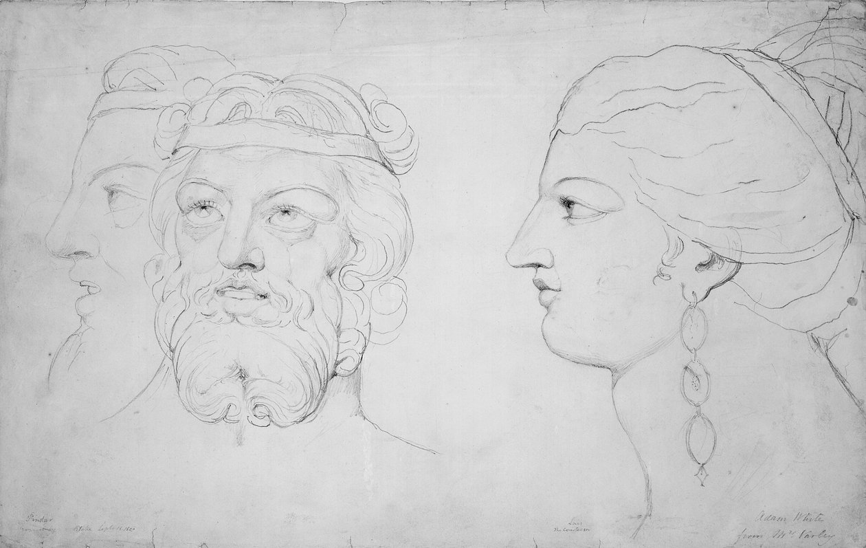 Pindar och Lacy, 1820 av William Blake