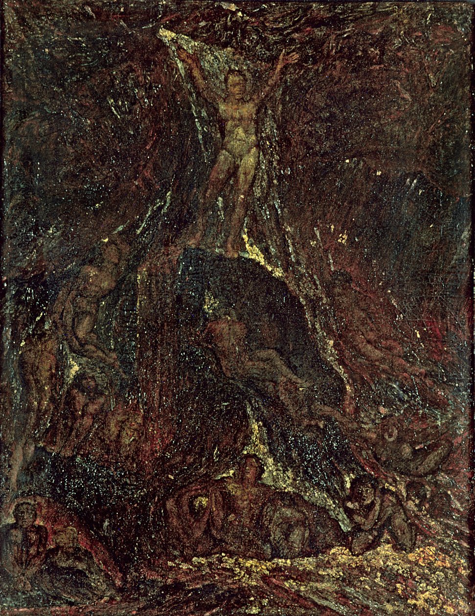 Satan kallar fram sina legioner av William Blake
