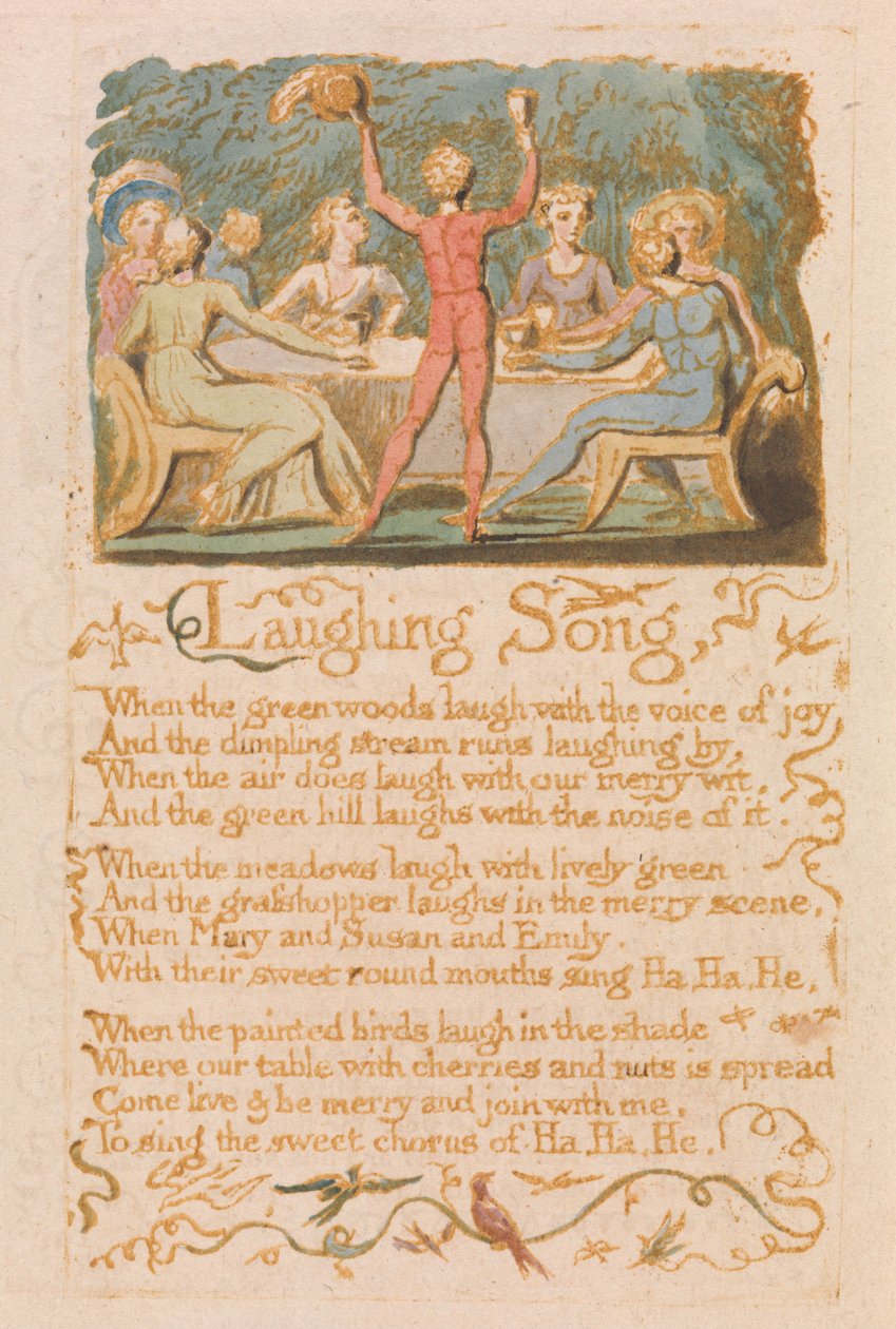 Songs of Innocence, platta 28, av William Blake