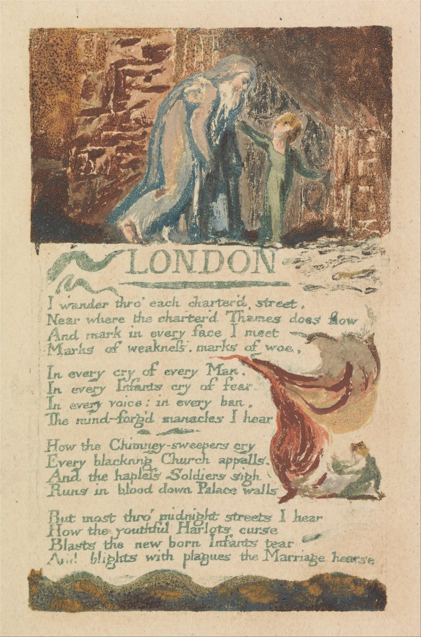 Sånger om oskuld och erfarenhet, platta 39, av William Blake