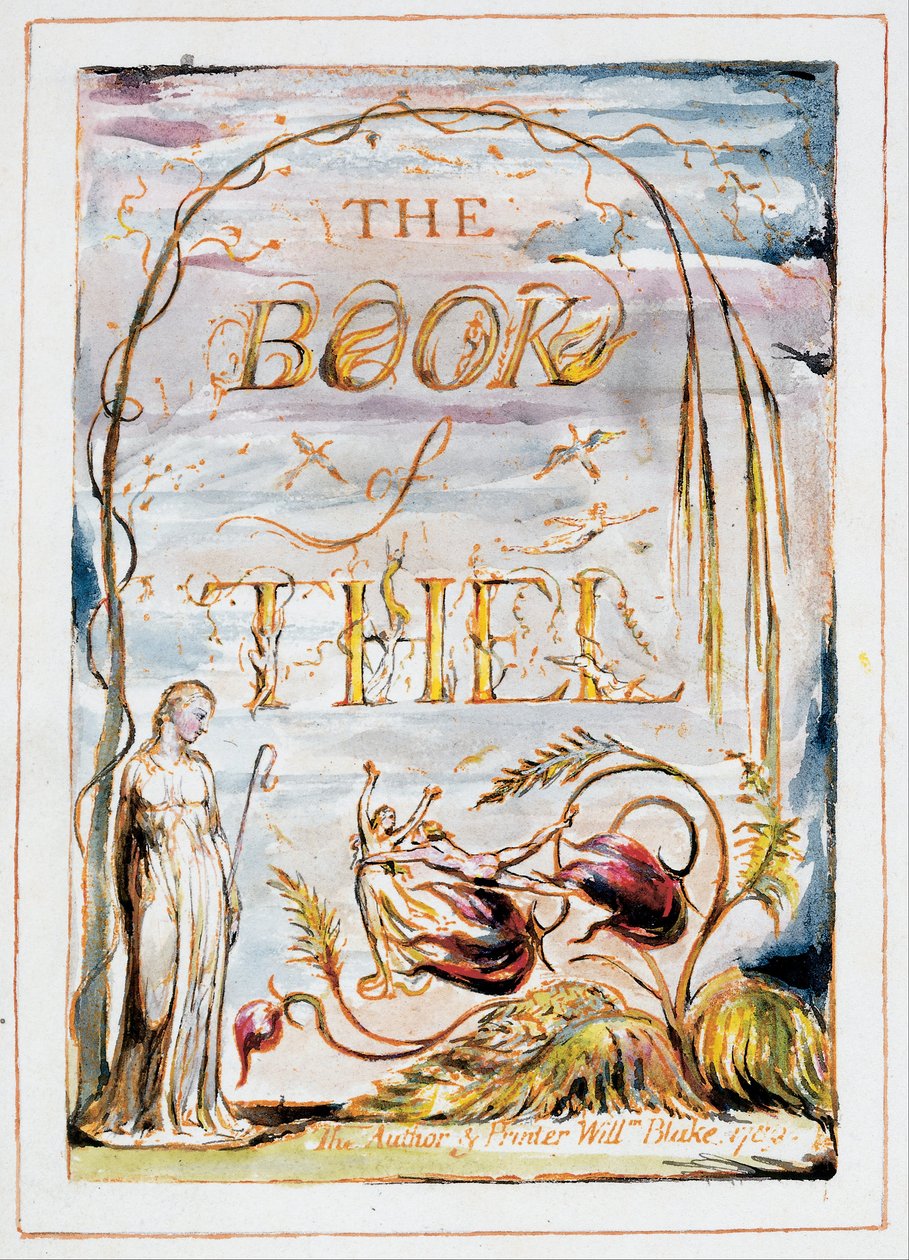 The Book of Thel (frontispiece) av William Blake