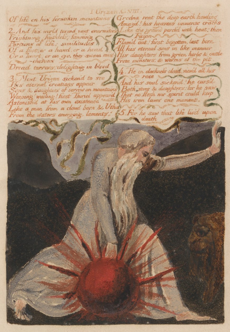 The First Book of Urizen, Bentley Copy A av William Blake
