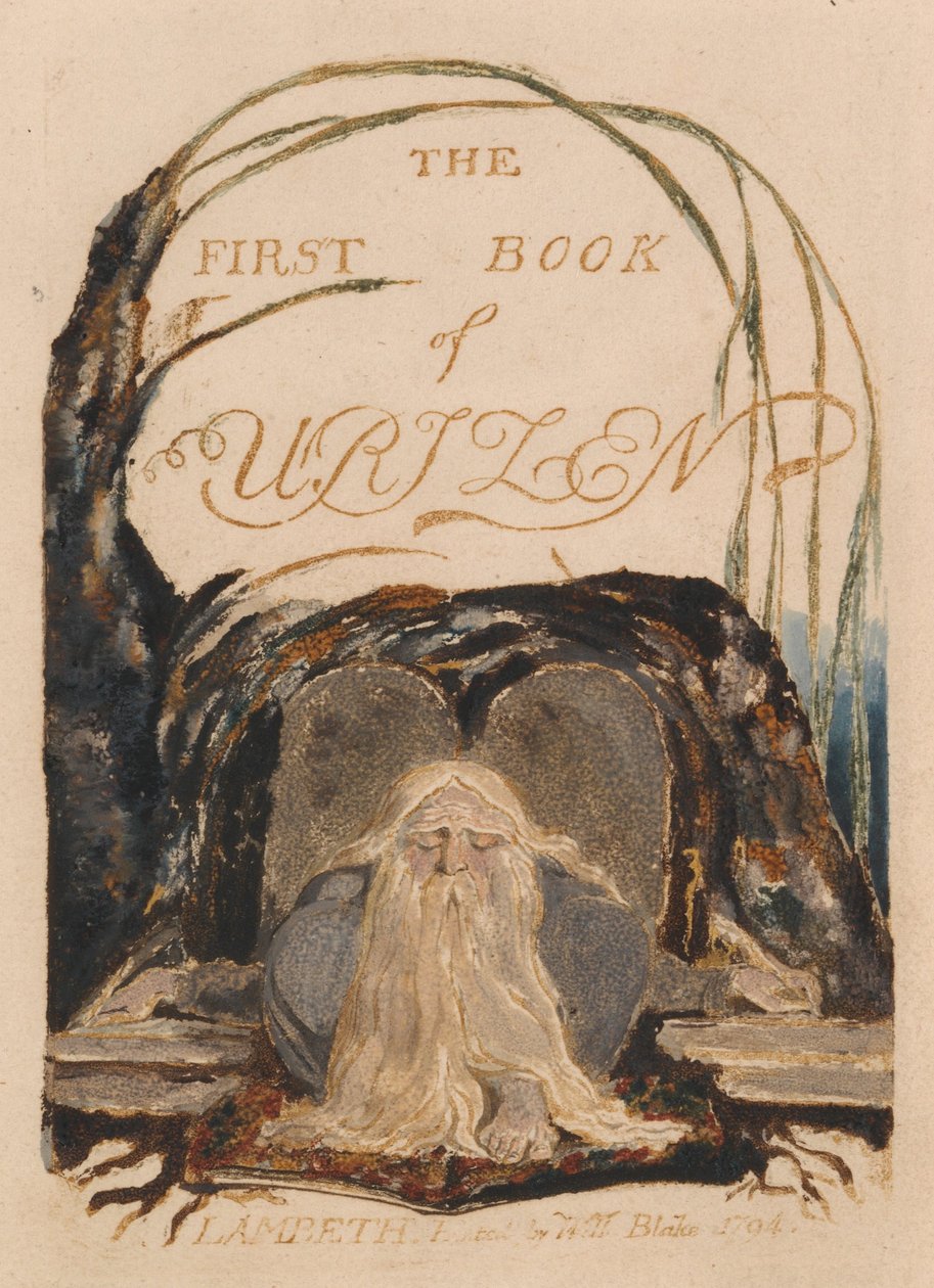 Urizens första bok, platta 1, Urizens första bok. (Bentley 1) av William Blake