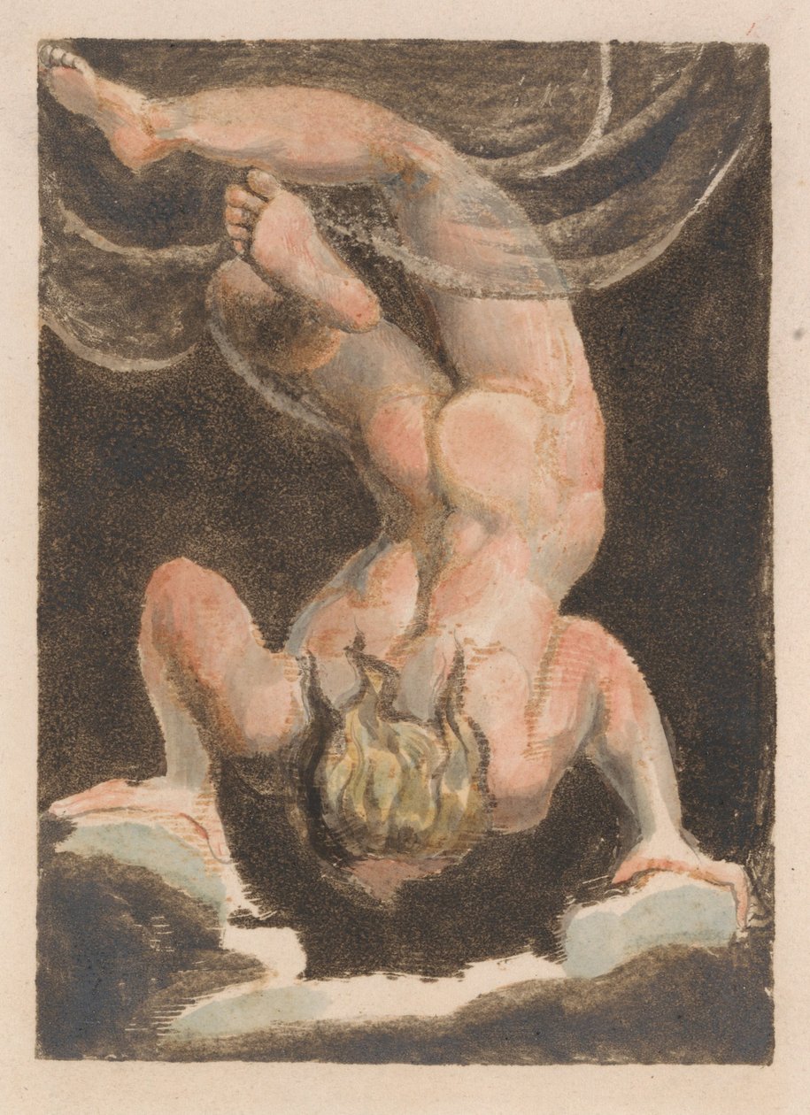 Urizens första bok, tallrik 15 (Bentley 14) av William Blake