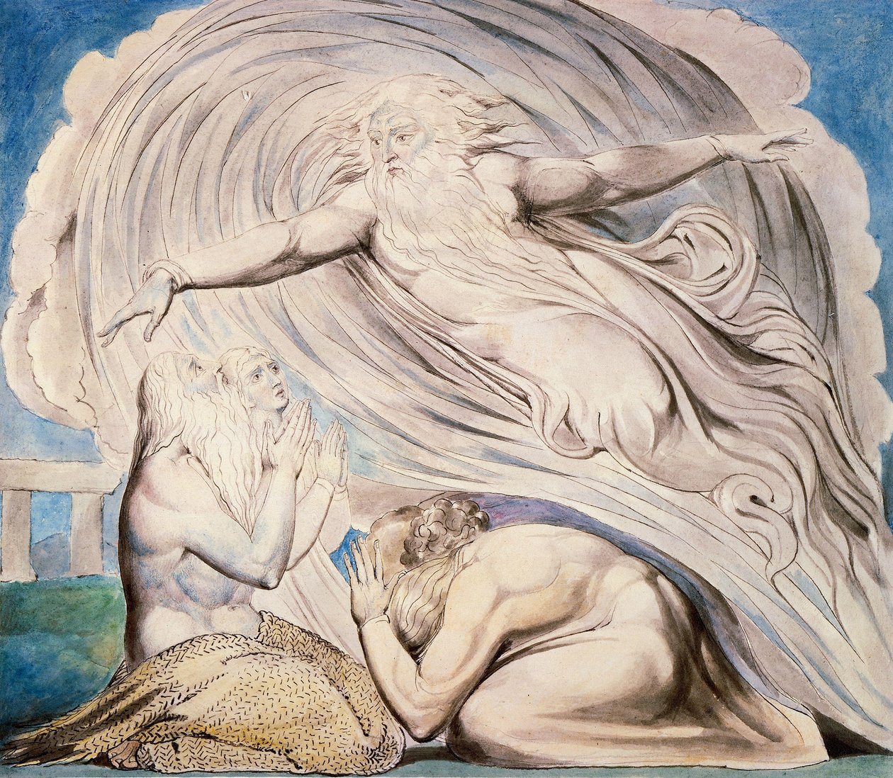 The Lord Answering Job Out of the Whirlwind av William Blake