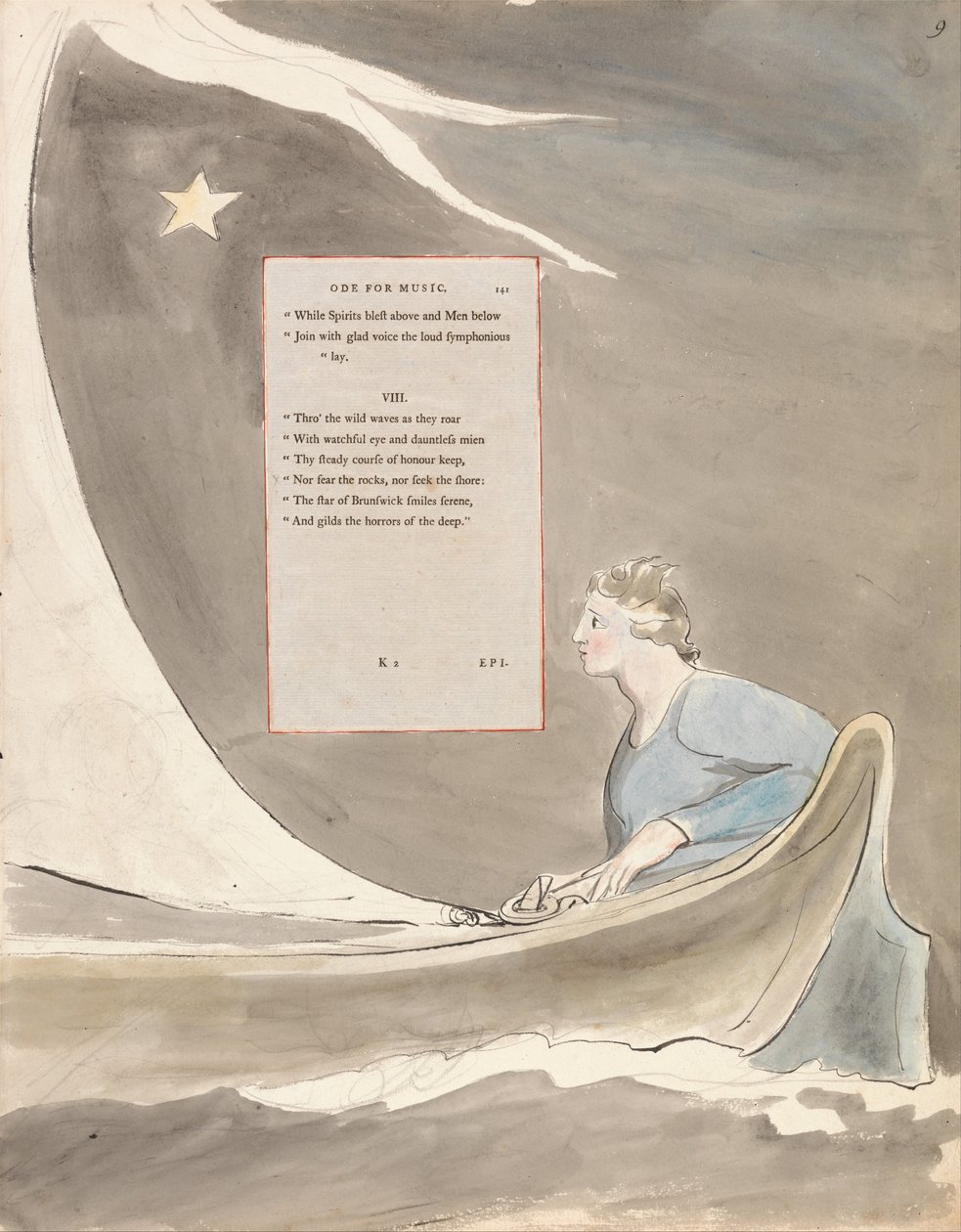The Poems of Thomas Gray, Design 101, Ode for Music. av William Blake