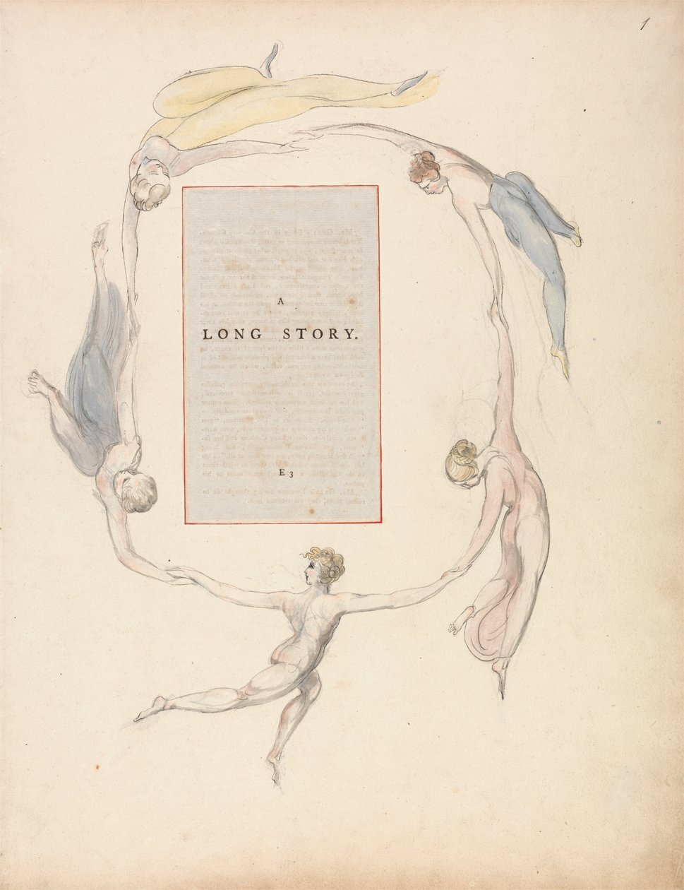 The Poems of Thomas Gray, Design 23, A Long Story. av William Blake