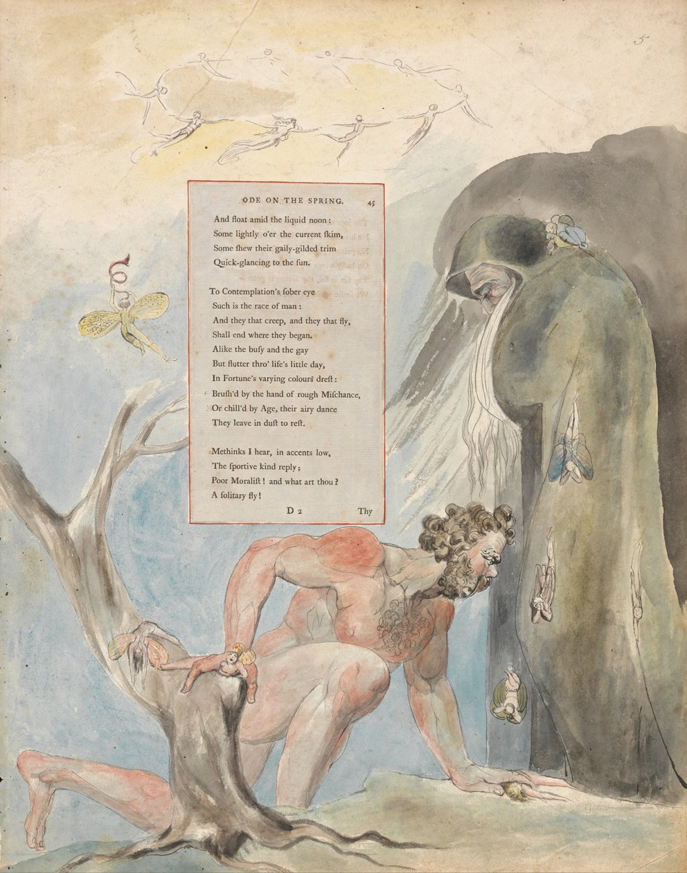 Thomas Greys dikter, Design 5, Ode on the Spring. av William Blake