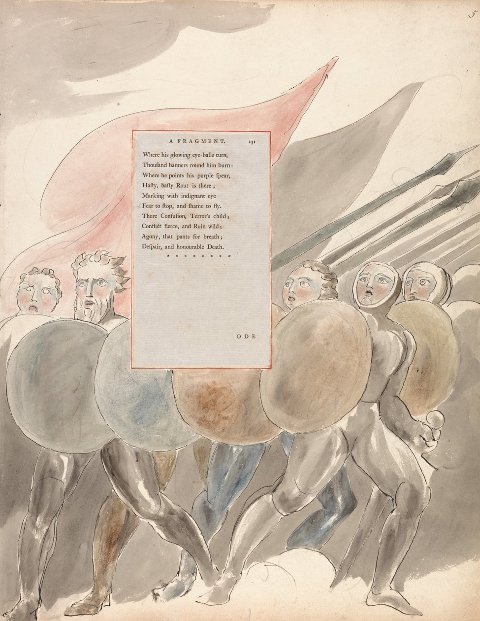Thomas Greys dikter, design 91, av William Blake