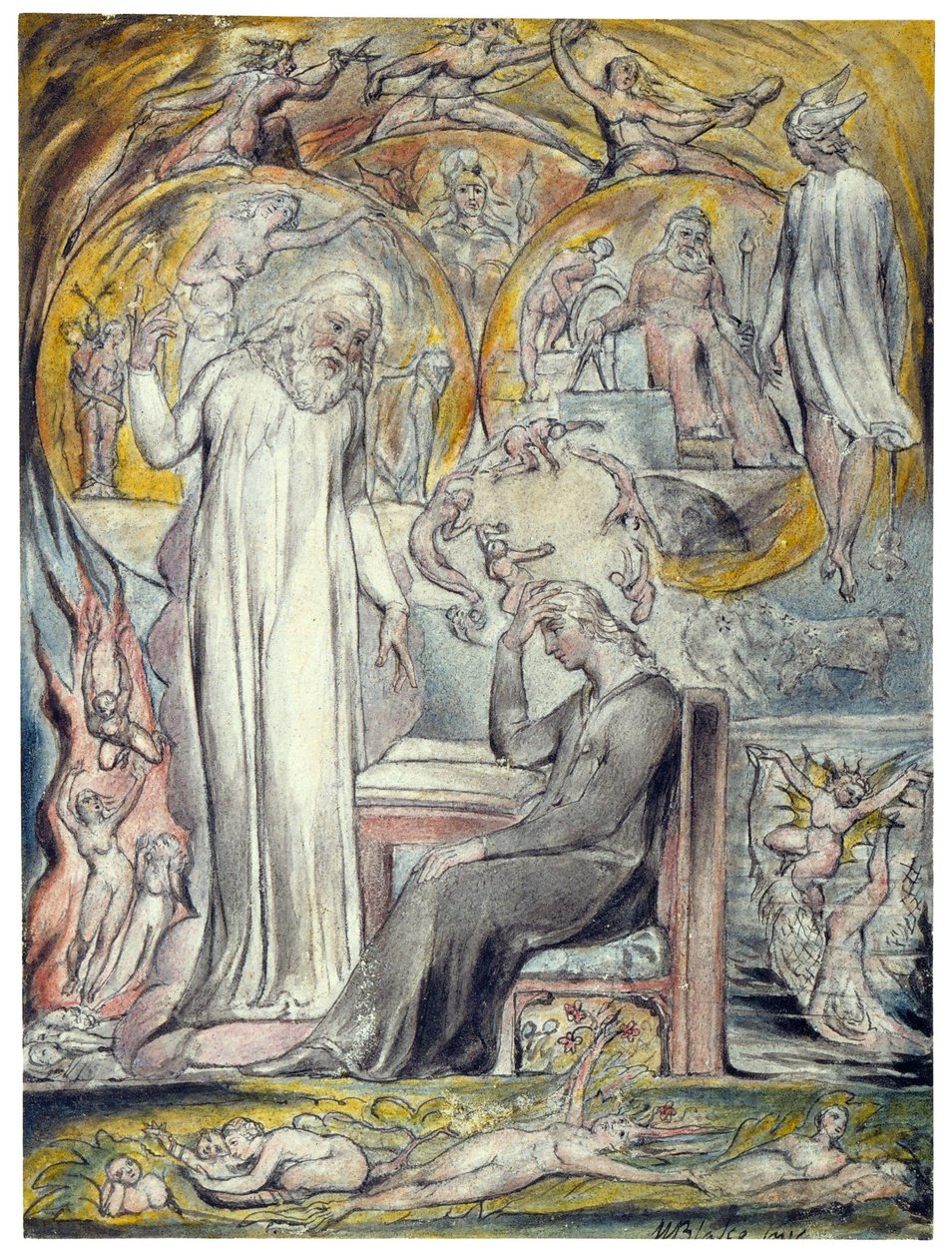 The Spirit of Plato av William Blake