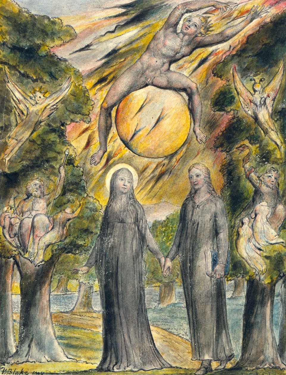 The Sun in His Wrath av William Blake