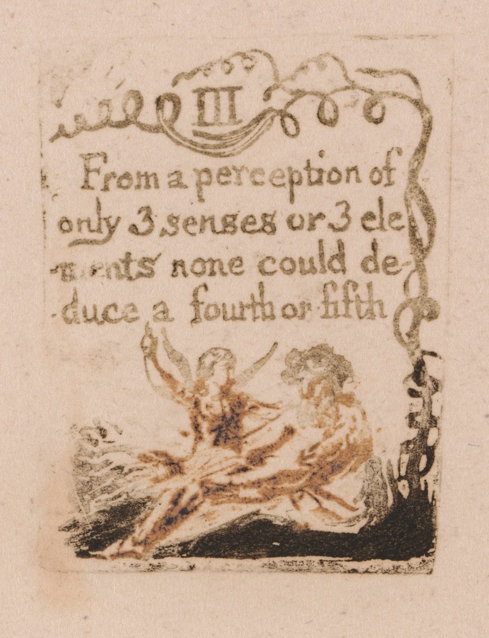 Det finns ingen naturlig religion, platta 5, III Från en uppfattning. . . . (Bentley a6) av William Blake
