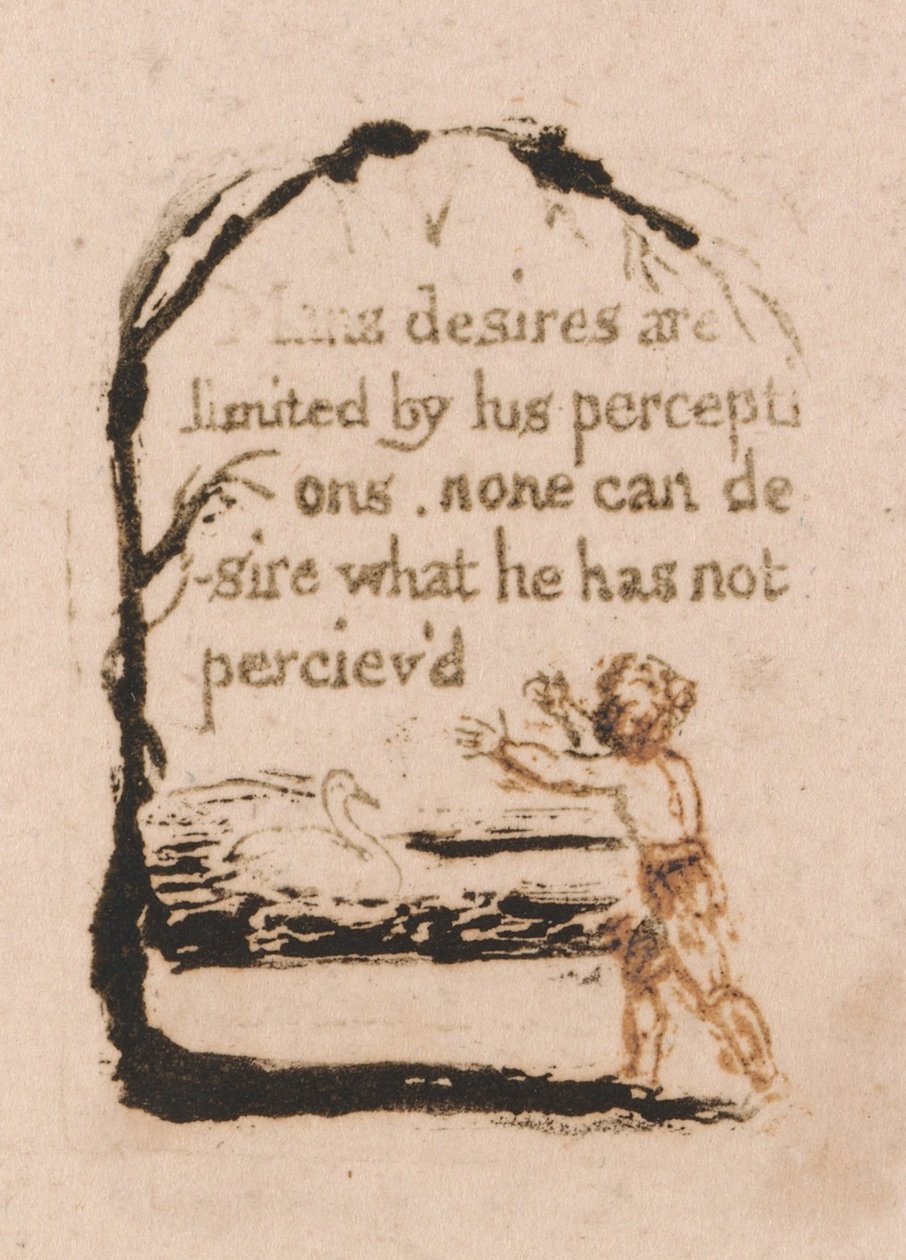 Det finns ingen naturlig religion, platta 7, av William Blake