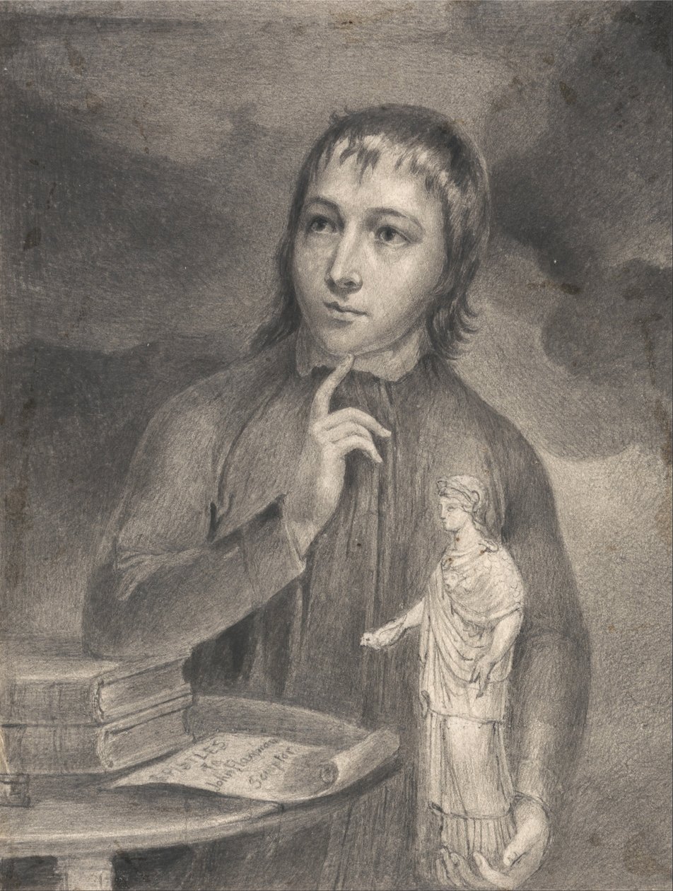Thomas Alphonso Hayley, halvlång ritning av William Blake