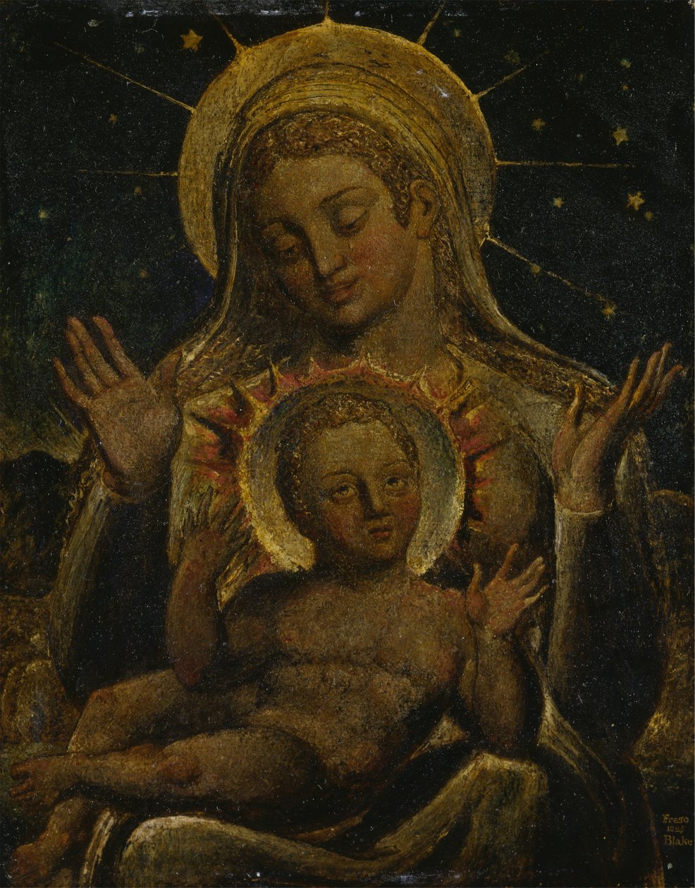 Jungfru och barn av William Blake