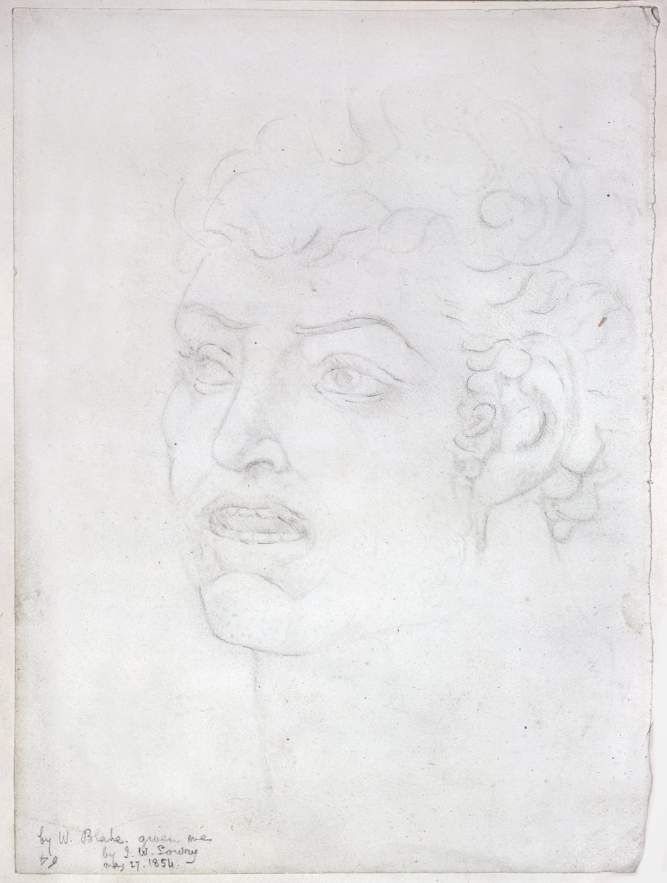 Visionärt huvud, 1820 av William Blake