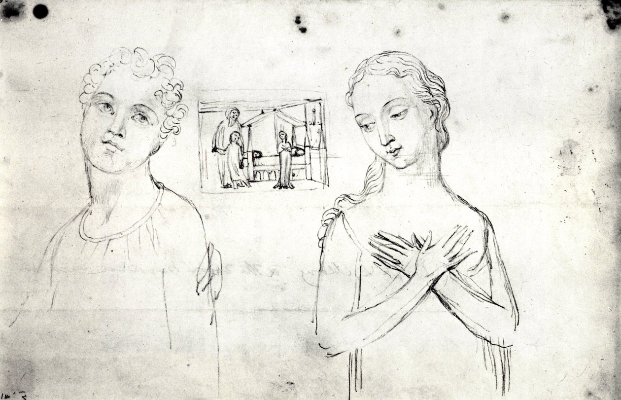 William Blake, visionära chefer för Joseph & Mary av William Blake