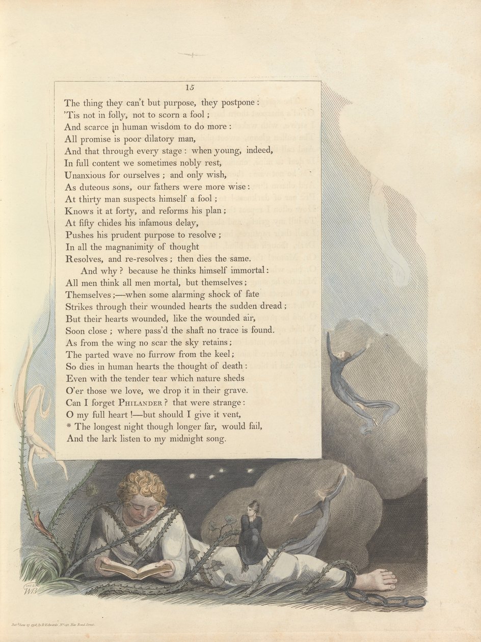 Youngs Night Thoughts, sidan 15, av William Blake