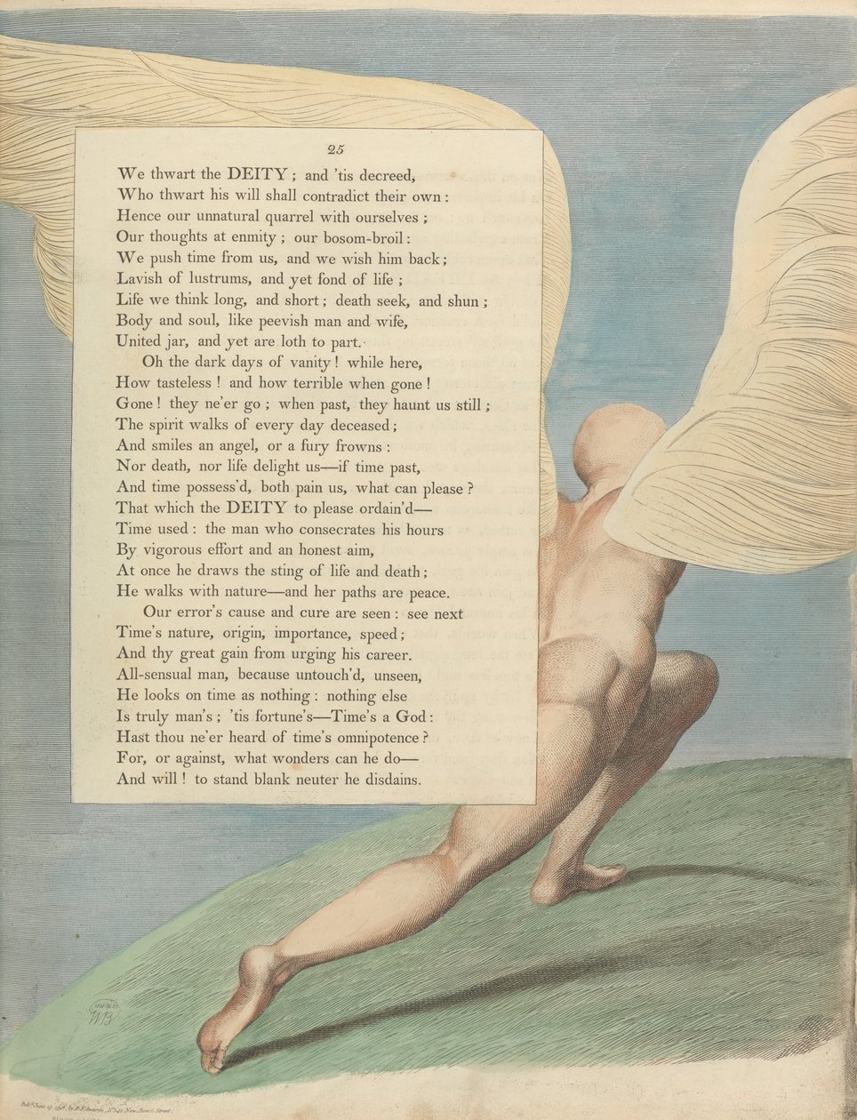 Youngs Night Tankes, Sida 25, av William Blake