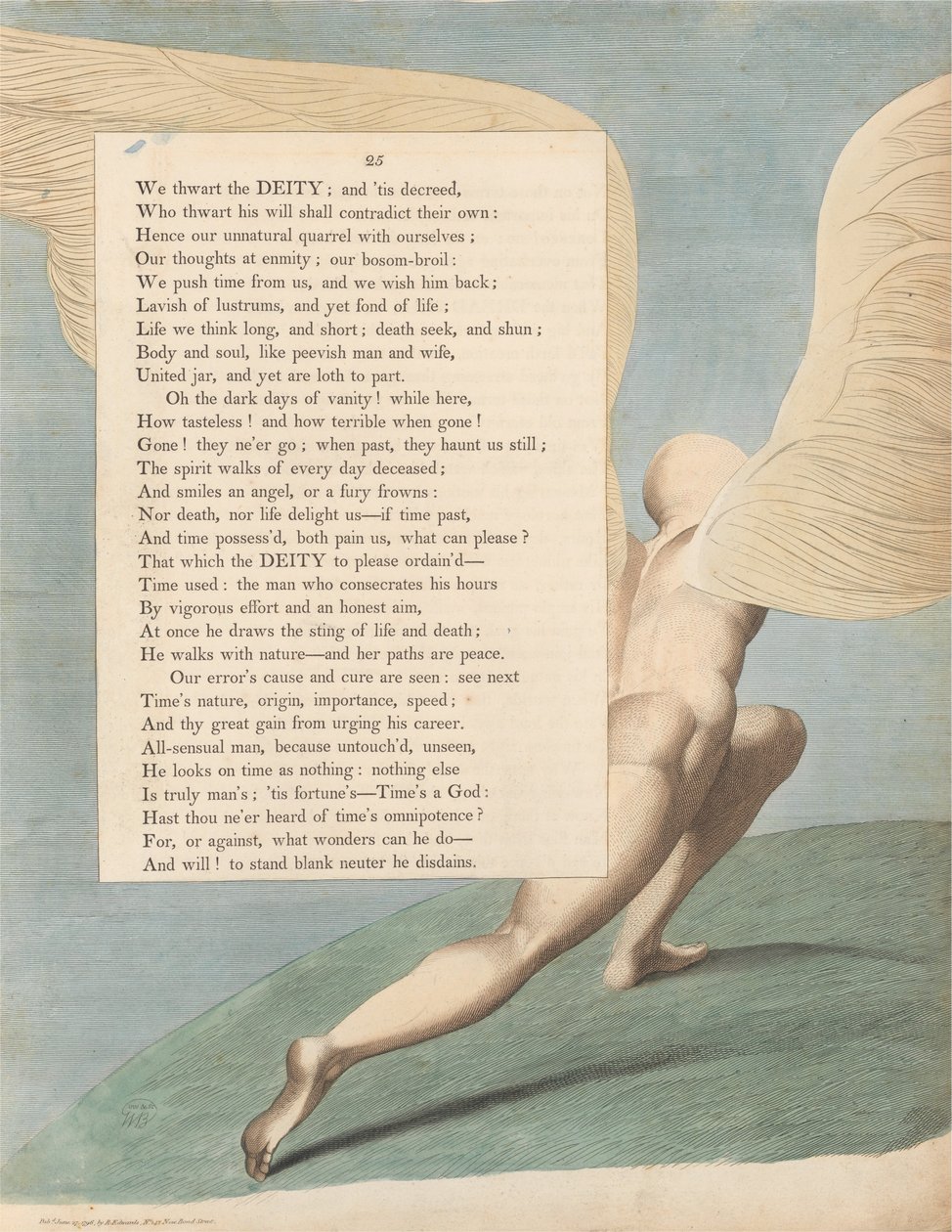 Youngs Night Thoughts, Page 25, Behold Him, When Past by; What Then Is Seen av William Blake